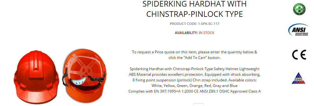 Nón bảo hộ Spiderking SPK-SC-117