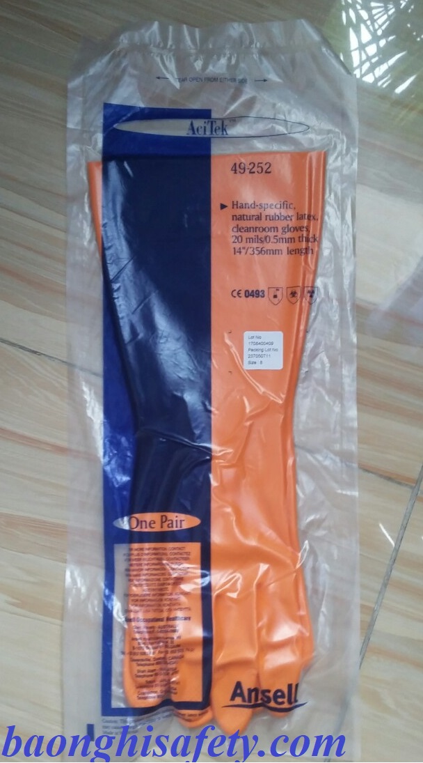 găng tay chống hóa chất 49-252 ansell