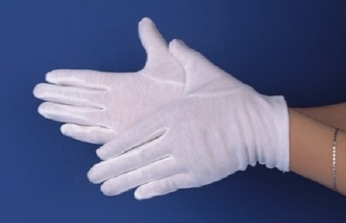 Găng tay cotton màu trắng