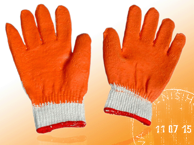 găng tay len phủ cao su kim 10