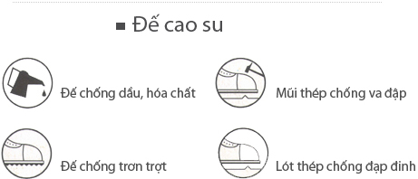 Đế cao su giày bảo hộ lao động UT Boot (6 inch)