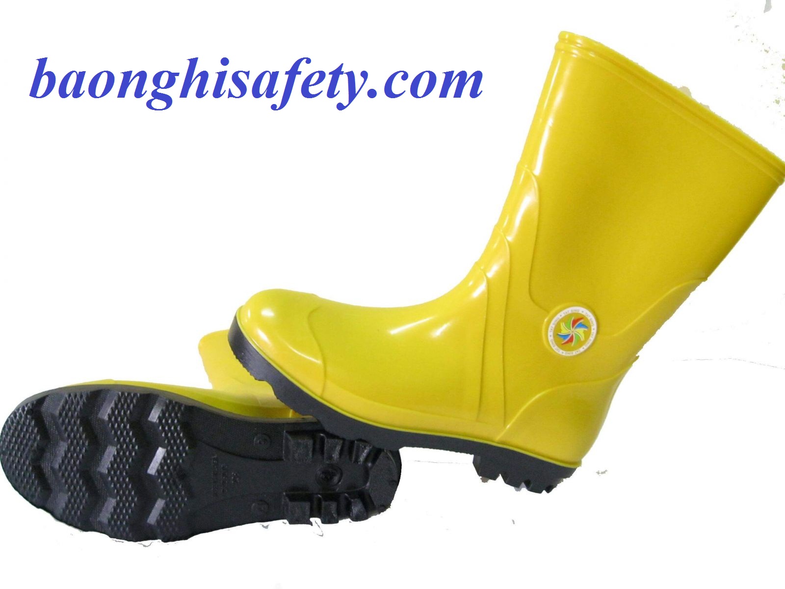 ủng cao hai đế TGP vàng đen XK228