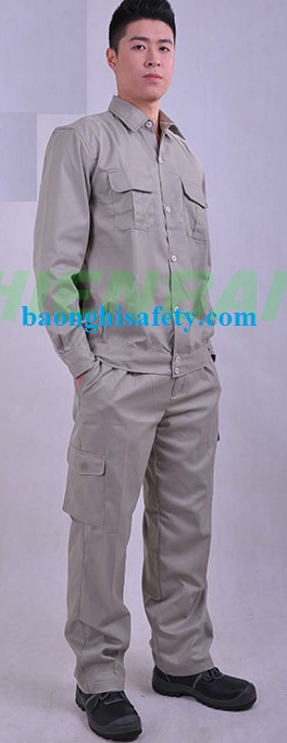 Quần áo bảo hộ kaki -Xám lông chuột