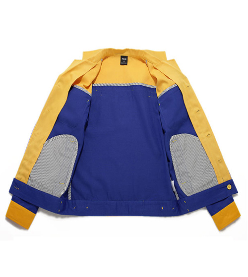 Quần áo bảo hộ phối màu xanh vàng