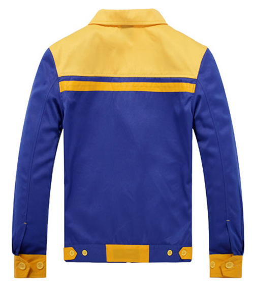 Quần áo bảo hộ phối màu xanh vàng