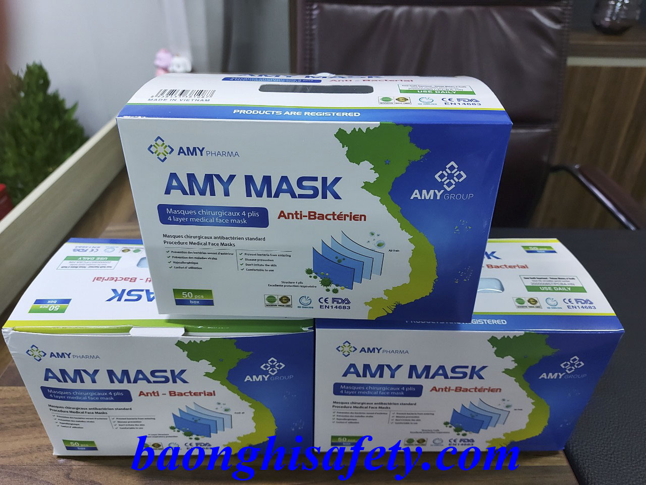 KHẨU TRANG Y TẾ 4 LỚP AMY