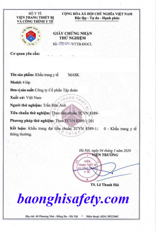 KHẨU TRANG Y TẾ 4 LỚP AMY