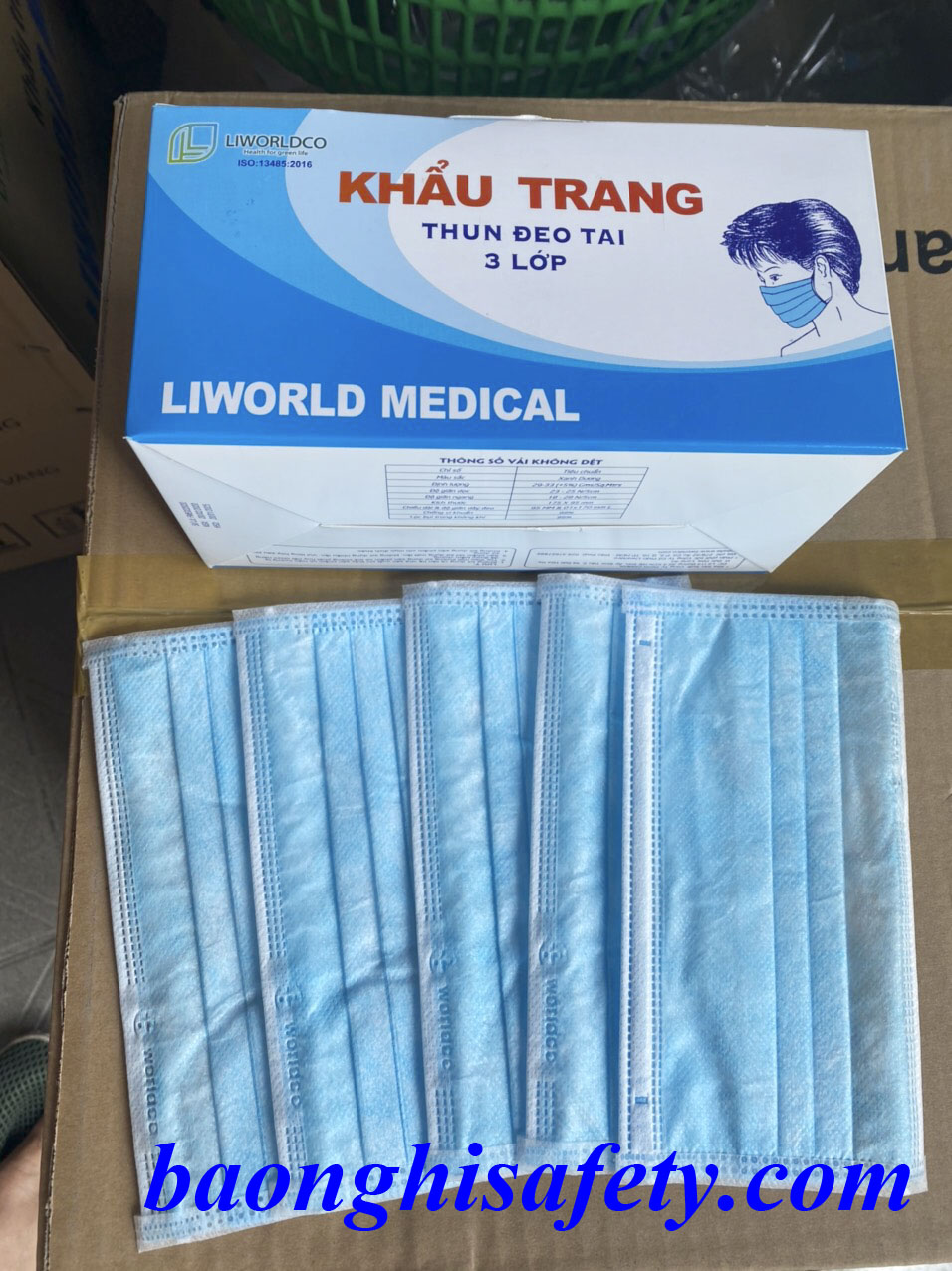 KHẨU TRANG Y TẾ 3 LỚP LIWORLD MEDICAL