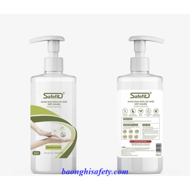 NƯỚC RỬA TAY KHÔ SAFEFIT 250ML
