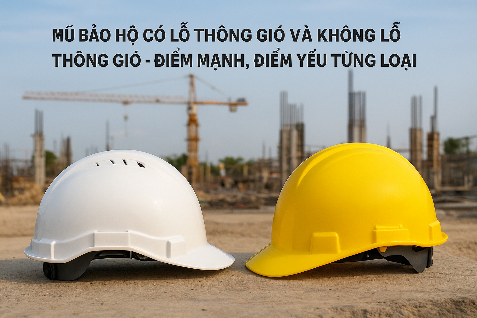 MŨ BẢO HỘ CÓ LỖ THÔNG GIÓ VÀ KHÔNG LỖ THÔNG GIÓ?
