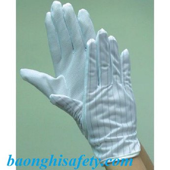 Găng tay chống tĩnh điện phủ hạt nhựa