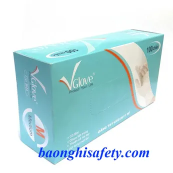 GĂNG TAY LATEX CÓ BỘT VGLOVE