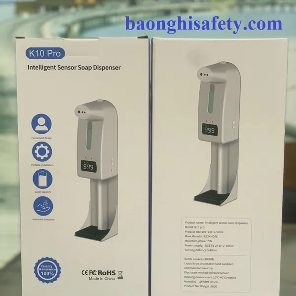 Máy Đo Thân Nhiệt Và Rửa Tay Tự Động K10 Pro