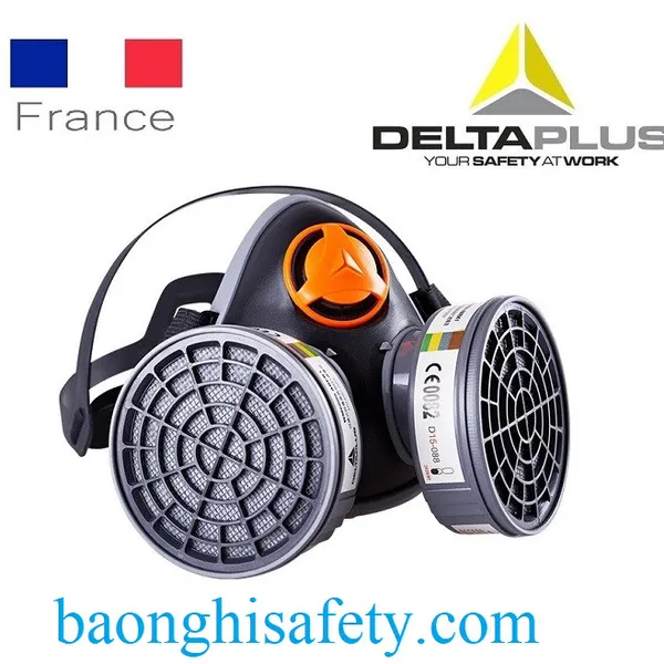 MẶT NẠ PHÒNG ĐỘC HAI PHIN LỌC DELTAPLUS M6400 