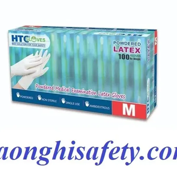 Găng tay latex HTC có bột