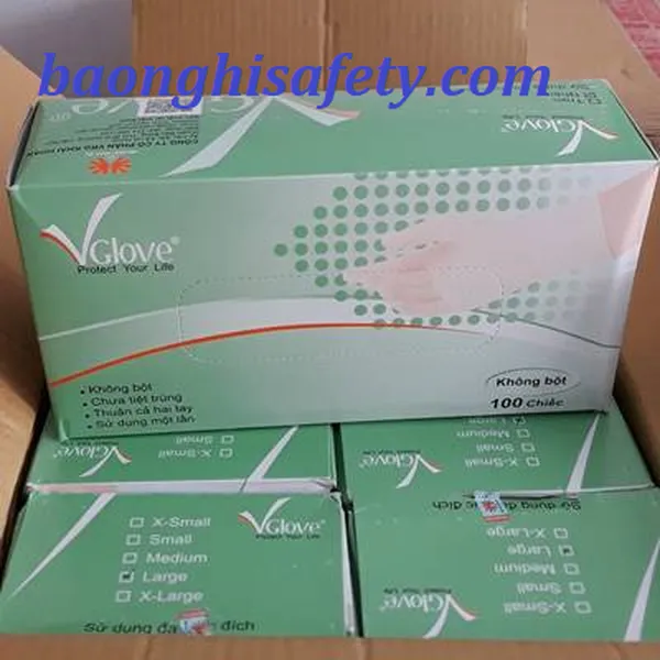 Găng tay Latex không bột 5.8G 