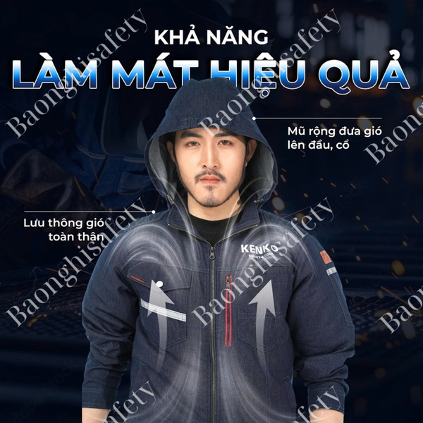 Áo điều hòa KENKO SMART & COOL SM24 Denim