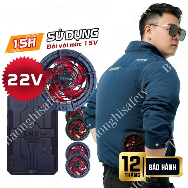 Áo điều hòa SMART & COOL SM24 Taslan màu xanh than