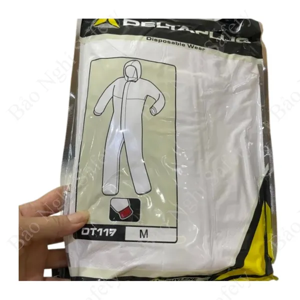QUẦN ÁO CHỐNG HÓA CHẤT, PHUN SƠN, CHỐNG TĨNH ĐIỆN DELTAPLUS DT117 