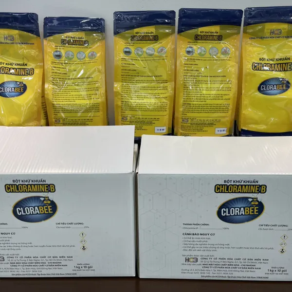 BỘT KHỬ KHUẨN CHLORAMINE B CLORABEE CHÍNH HÃNG