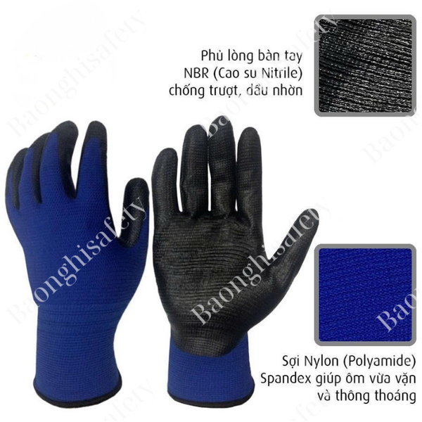 Găng tay bảo hộ Ganta – Chống trượt, chống dầu, bền bỉ trong lao động