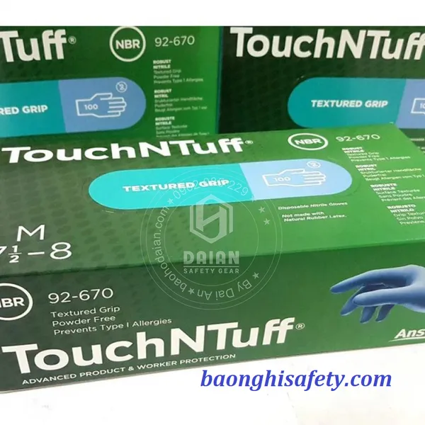 Găng tay chống hoá chất Ansell Nitrile 92 - 670