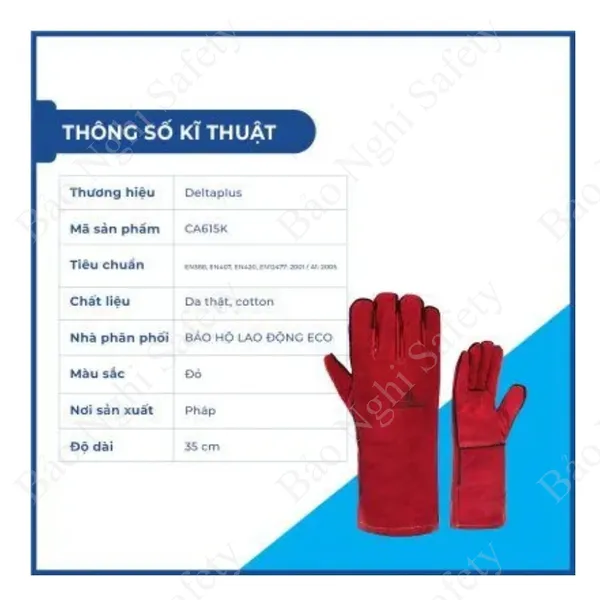 Găng tay da hàn DELTAPLUS