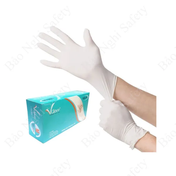 GĂNG TAY LATEX CÓ BỘT VGLOVE