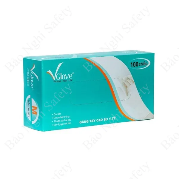 GĂNG TAY LATEX CÓ BỘT VGLOVE