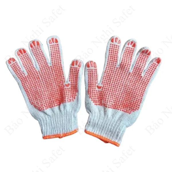 Găng tay len phủ hạt nhựa 80g