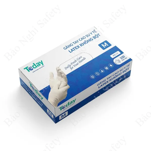 GĂNG TAY Y TẾ LATEX KHÔNG BỘT