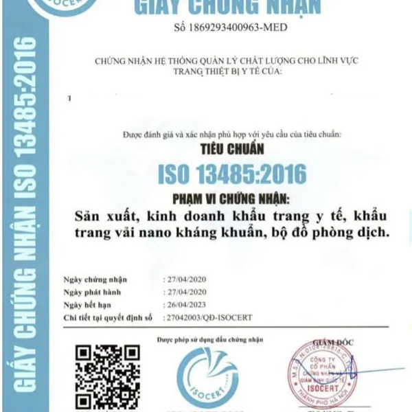 KHẨU TRANG Y TẾ 4 LỚP AMY