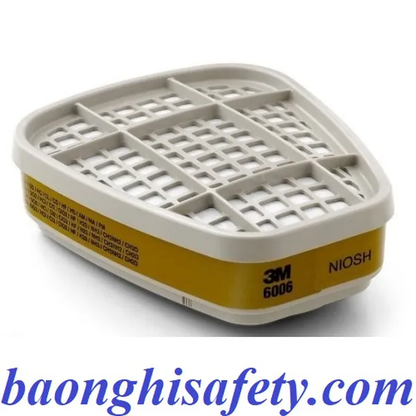 PHIN LỌC HƠI ACID,HƠI HỮU CƠ,AMONIAC,METHYLAMINE VÀ FORMALDEHYDE 3M6006