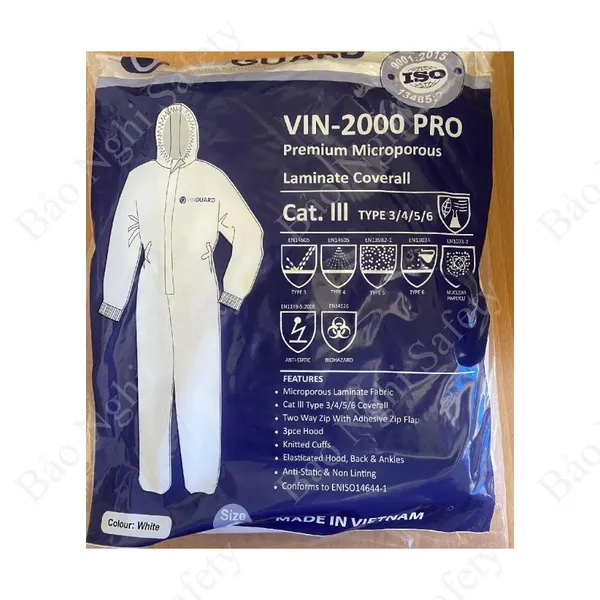 QUẦN ÁO CHỐNG HÓA CHẤT VINGUARD 2000 PRO