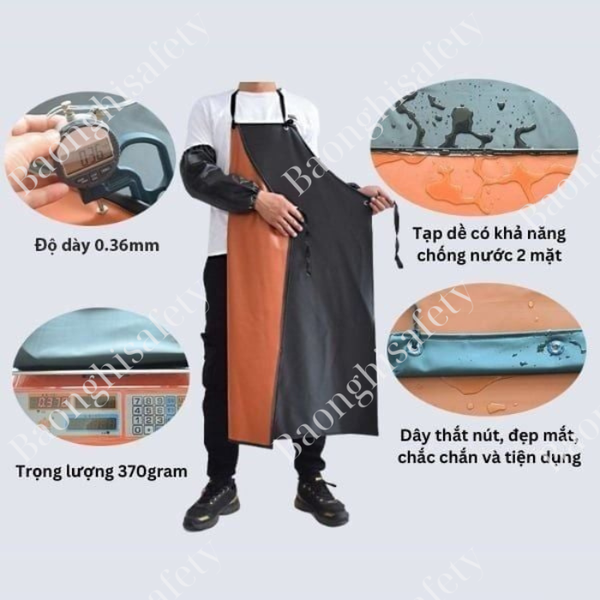 Tạp dề chống thấm nước, chống hóa chất, chống dầu và axit