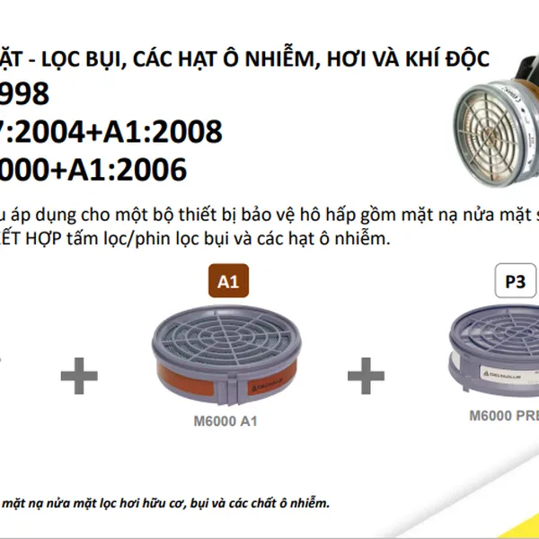 PHIN LỌC HƠI HỮU CƠ DELTAPLUS M6000A2