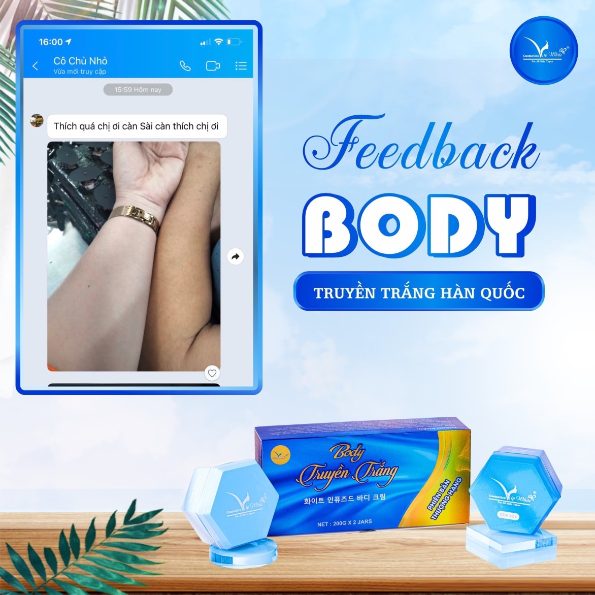 Nhập sỉ kem body truyền trắng vip white giá tốt