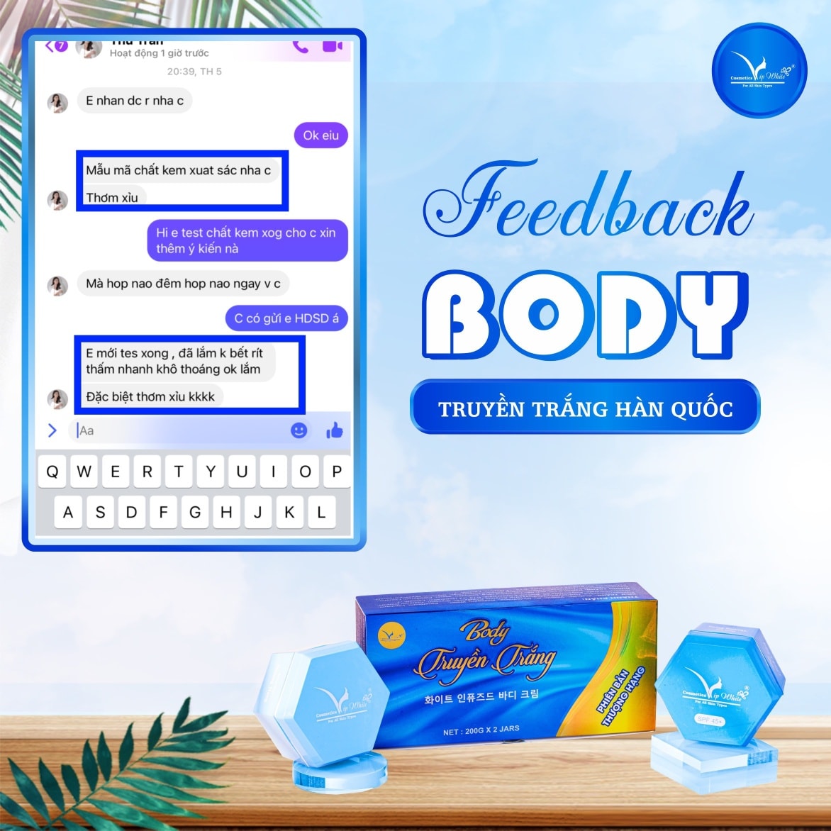Nhập sỉ kem body truyền trắng vip white giá tốt