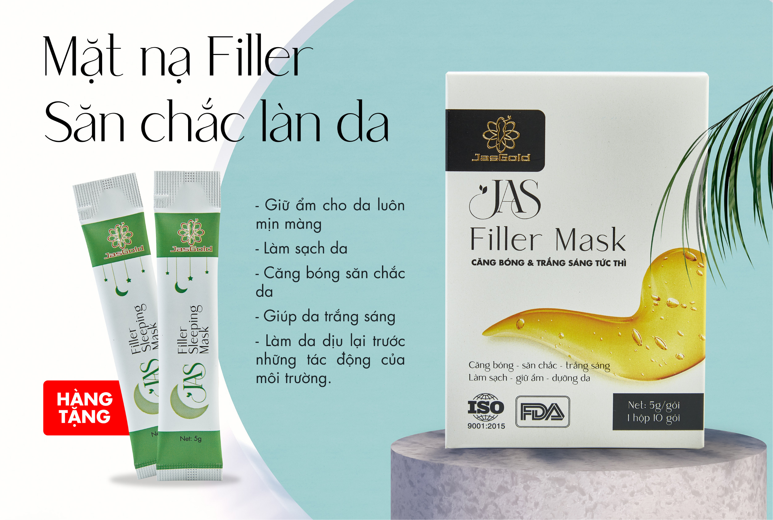 Mặt Nạ Jas Filler Mask Jasgold Căng Bóng Trẻ Hóa Da