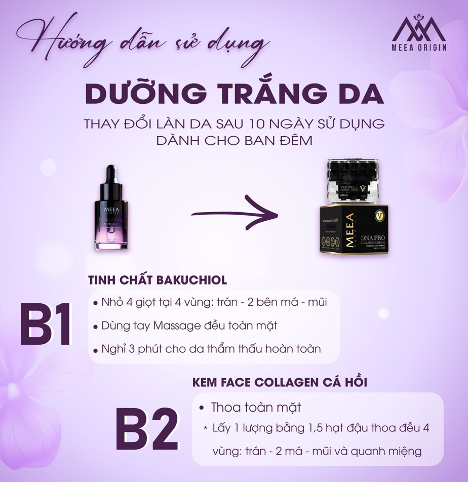 Cách dùng serum dưỡng trắng meea bakuchiol v2 Cách dùng serum dưỡng trắng meea bakuchiol v2