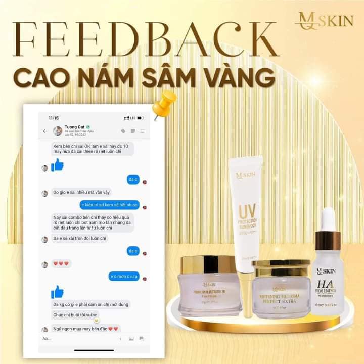 Công dụng combo kem face sâm vàng mq skin Công dụng combo kem face sâm vàng mq skin