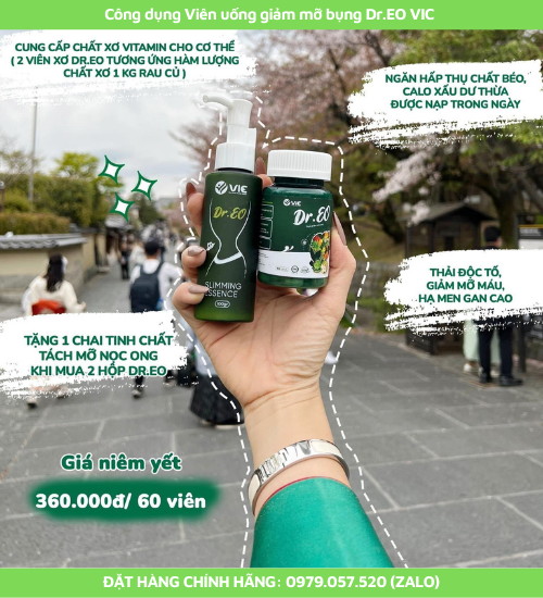 Công dụng viên uống giảm mỡ bụng dr eo vic Công dụng viên uống giảm mỡ bụng dr eo vic