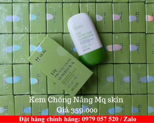 Kem chống nắng mq skin có tốt không  Kem chống nắng mq skin có tốt không