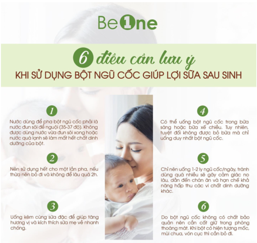 Lưu ý khi sử dụng bột ngũ cốc dinh dưỡng beone Lưu ý khi sử dụng bột ngũ cốc dinh dưỡng beone