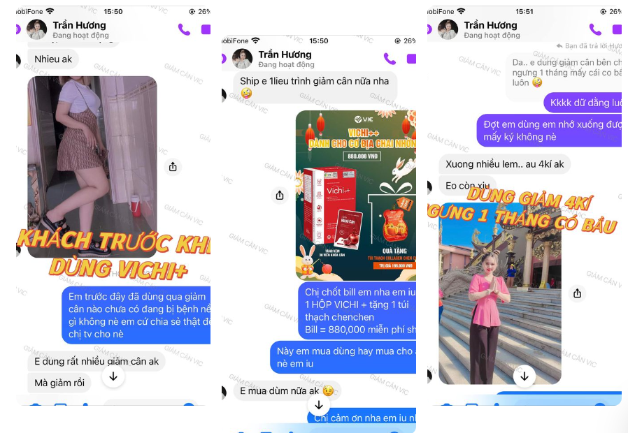 phản hồi hình khách dùng thuốc giảm cân vichi phản hồi hình khách dùng thuốc giảm cân vichi