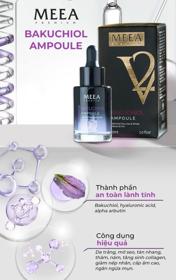 Thành phần serum dưỡng trắng meea bakuchiol V2 Thành phần serum dưỡng trắng meea bakuchiol V2