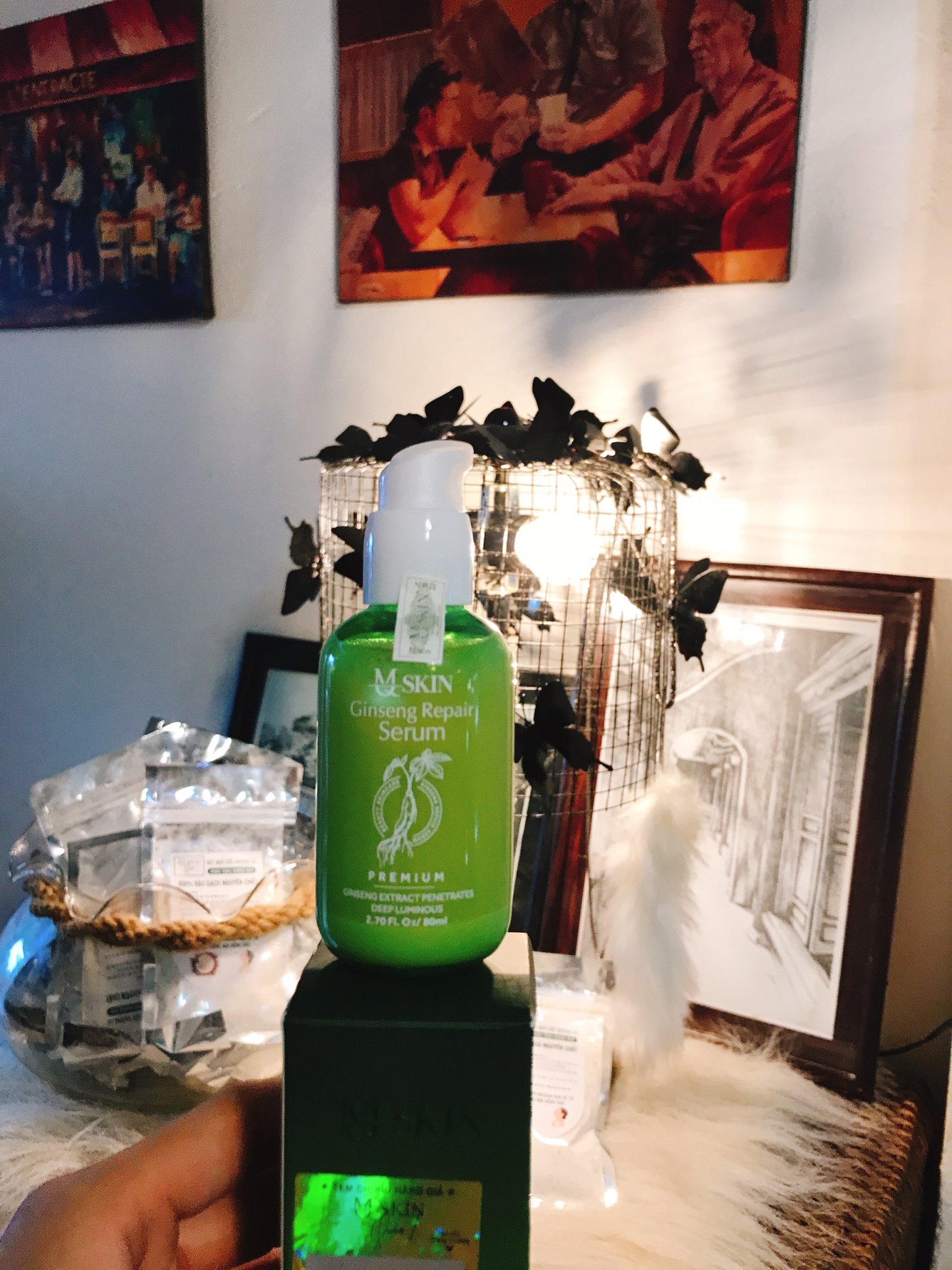 Serum thay da không sưng nhân sâm mqskin Serum thay da không sưng nhân sâm mqskin