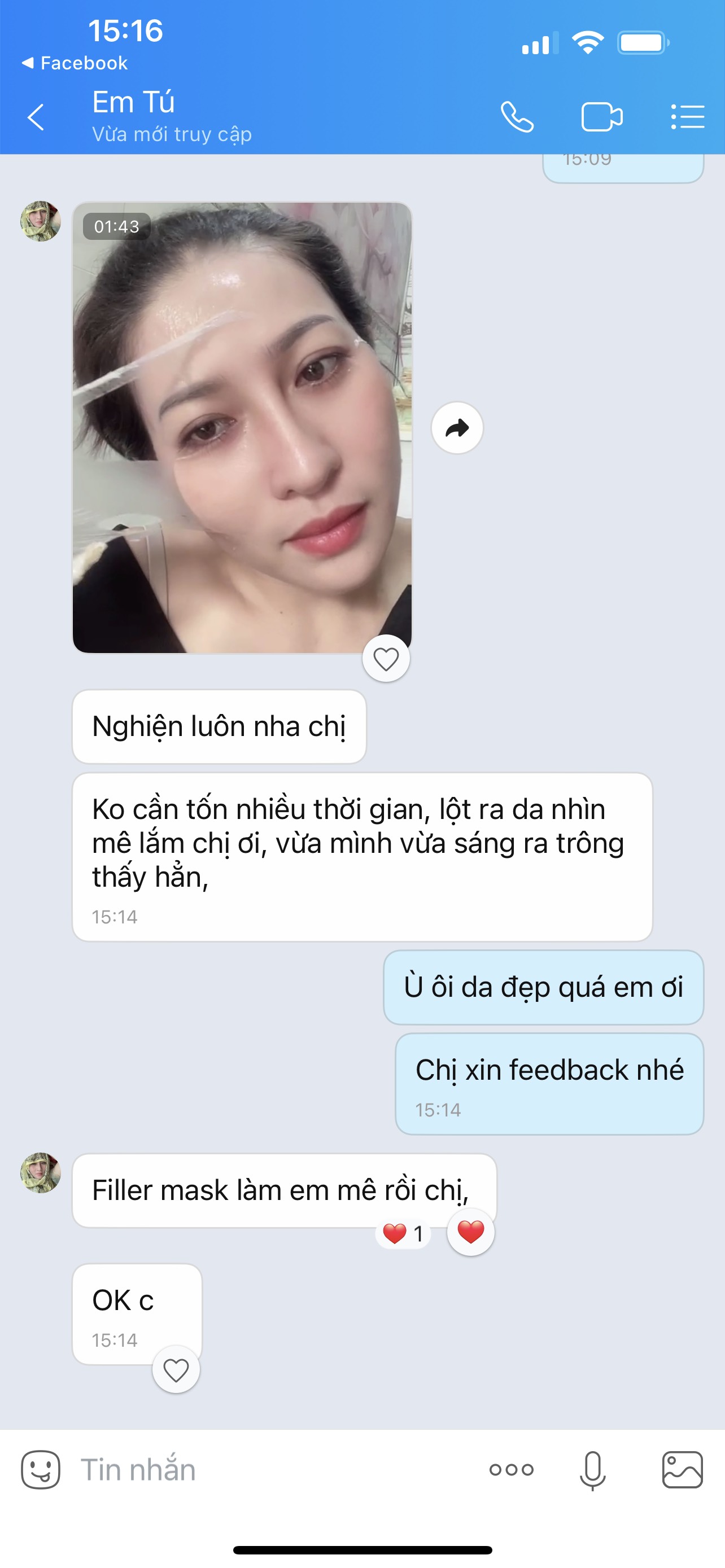 Mặt Nạ Jas Filler Mask Jasgold Căng Bóng Trẻ Hóa Da