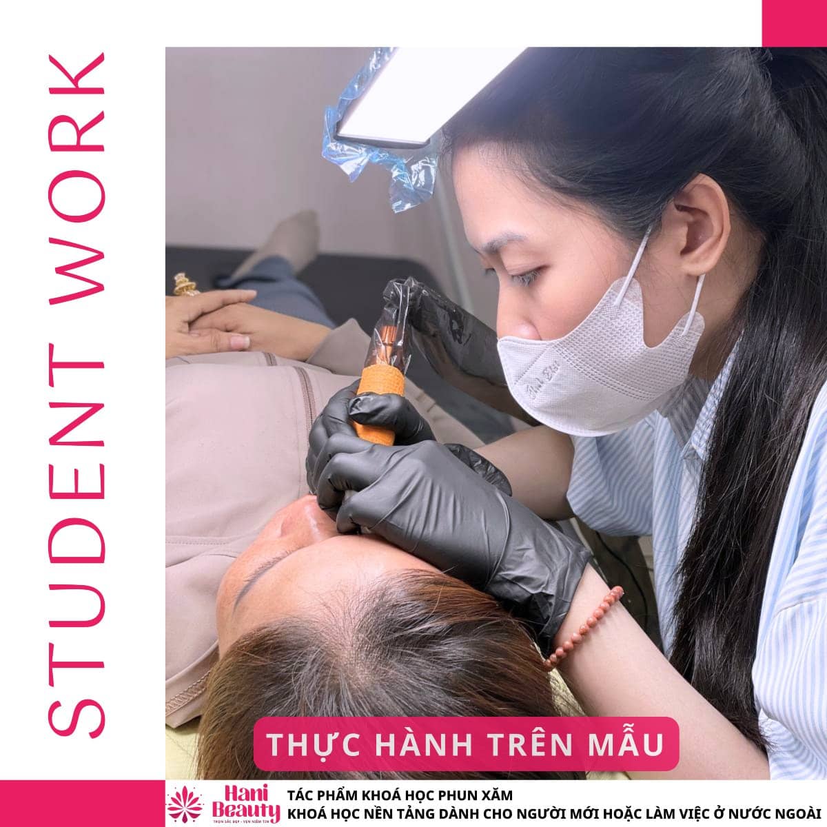 Học kỹ năng mềm và phát triển nghề phun môi tại Hani Academy, quản lý tiệm và chăm sóc khách hàng chuyên nghiệp.