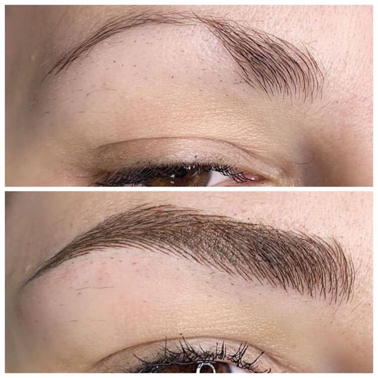 phun và điêu khắc chân mày microblading